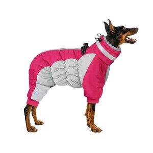 Dog Warm Puffer Jacket for Winter - Windproof Dog Coat With Reflection Large New